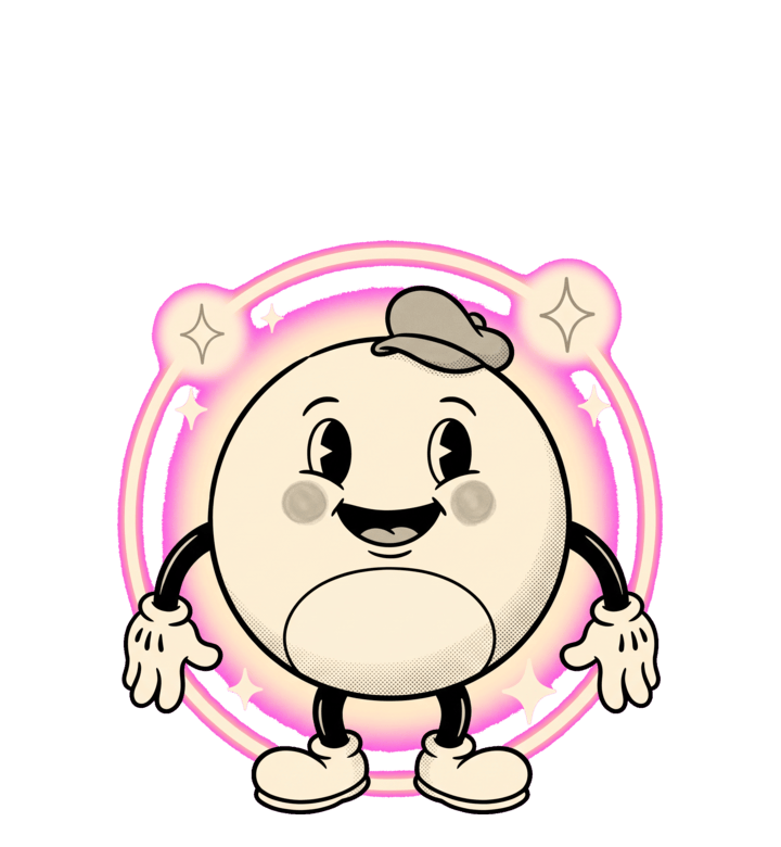 Mr. Chud as a 1930s rubber-hose cartoon, the in-app Rubber-hose skin
